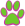 green paw